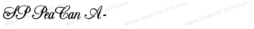 SP PeaCan A字体转换